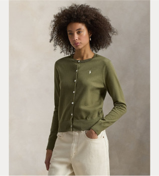 Cardigan lungo verde