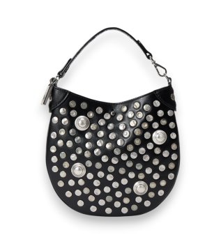 Pochette Polo ID in pelle nera