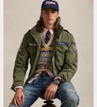 Giacca da campo iconica verde