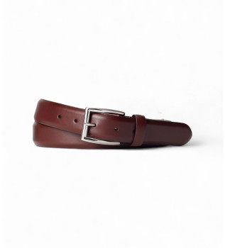 Ceinture en cuir sellier marron