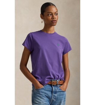 Lilac Classic Fit cotton knit shirt