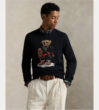 Pull avec Ours Polo noir
