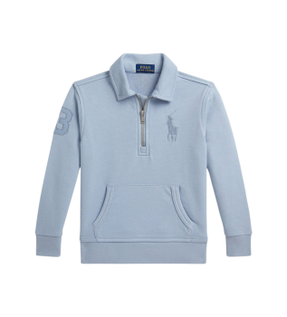French Terry jumper blue