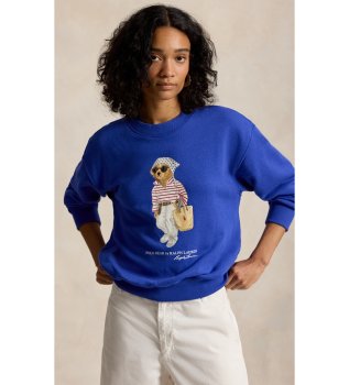 Lahek puhast pulover z modrim Polo Bear