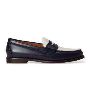 Alston Penny läderloafers marinblå