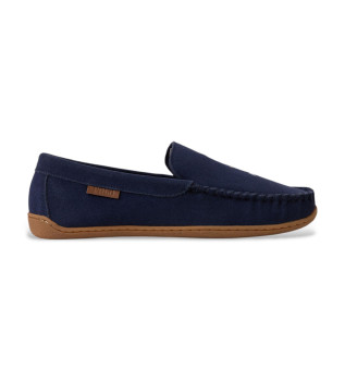 Mocassini in pelle blu navy Brenan