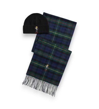 Ensemble Ours de Noël vert, bleu