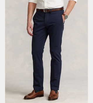 Spodnie chino Bedford Straight Fit granatowe