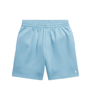 Bl� dobbeltstrikkede shorts