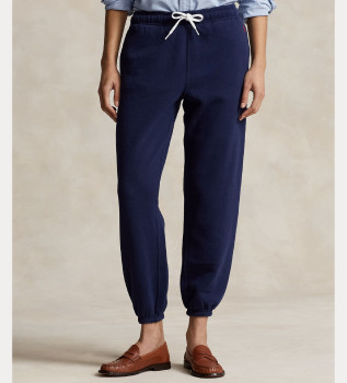 Fleece-Sporthosen navy