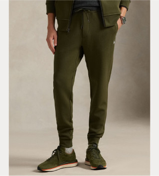 Pantalon jogger en double jersey vert