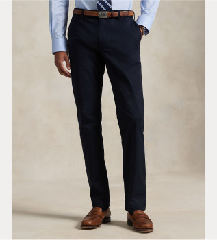 Raztegljive hlače Slim Fit mornarske barve