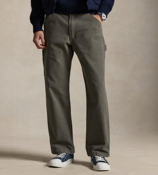 Pantalón de carpintero de loneta de Polo gris