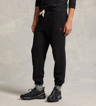 Pantaloni della tuta in peluche neri