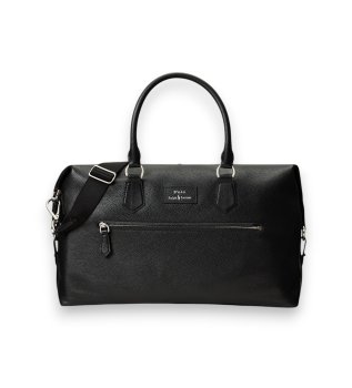 Sac de voyage en cuir grainé noir