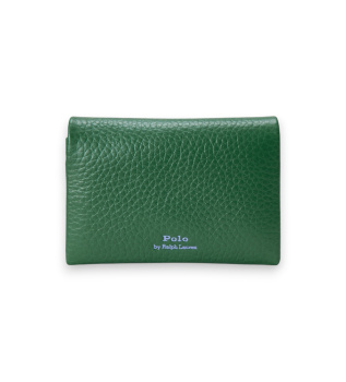 Porte-cartes en cuir Polo Play vert