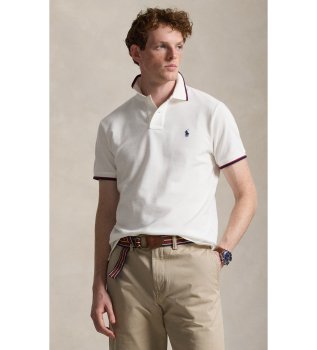 White Custom Slim Fit Polo