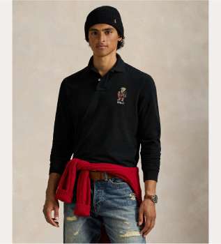 Polo majica Classic Fit pique s črno majico Bear Polo