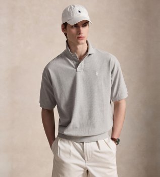 Polo in piqué Relaxed Fit grigio