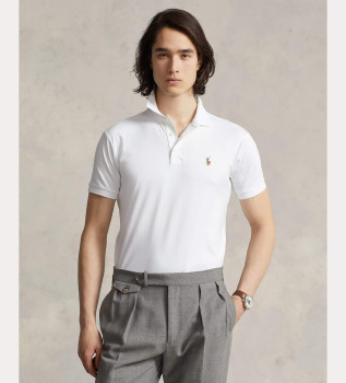 Camisa plo branca de toque suave