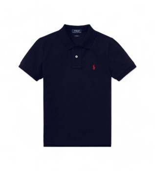 Polo avec logo bleu marine