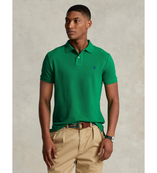Grn piqu polo shirt