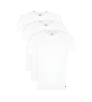 Set de tres camisetas interiores blanco