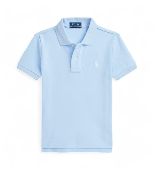 Polo avec logo bleu clair