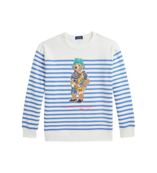 Sweatshirt med hvid polobjrn