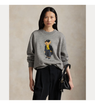 Sudadera de felpa con Polo Bear gris