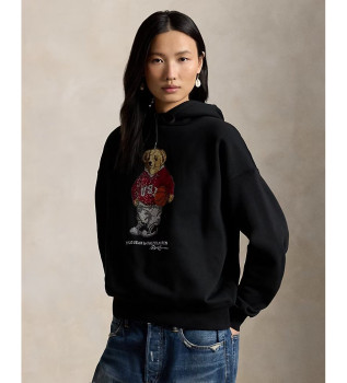 Fleece sweatshirt with black Polo Bear