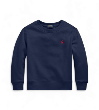 Marineblaues Fleece-Sweatshirt
