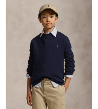 Navy fleece-sweatshirt