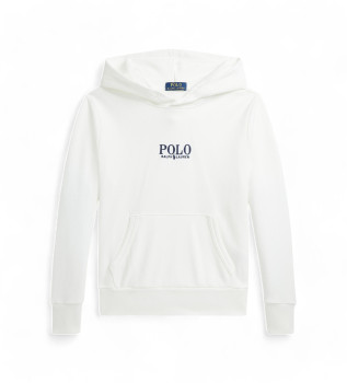 Hvid sweatshirt med htte