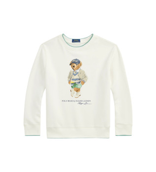 Polo Bear fleece sweatshirt hvid