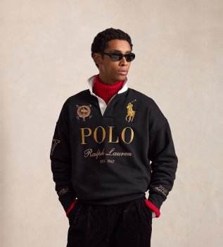 Sudadera rugby negro