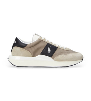 Trainers Train 89 suede and beige oxford leather shoes