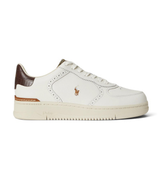 Masters Court Sneaker aus weißem Leder