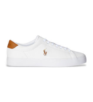Longwood leather trainers white
