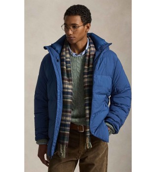 Piumino trapuntato blu navy opaco