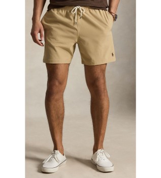 Calção de banho bermuda Traveler de 14,5 cm bege