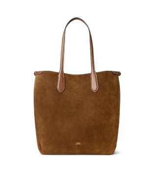 Borsa tote Bellport in camoscio marrone