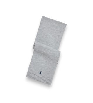 Grå ullscarf