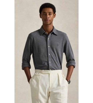 Ultralight grey piqu� shirt