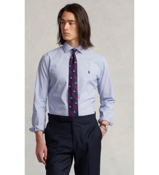 Camisa de popelina Custom Fit azul