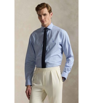 Prilagojena srajca poplin modra