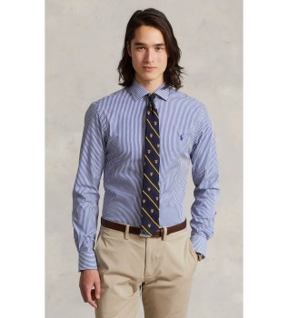 Camicia in popeline Slim Fit blu