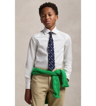 Camicia elegante in tessuto di cotone bianco