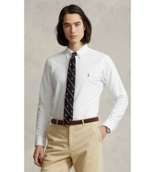 Camisa oxford de ajuste personalizado branca
