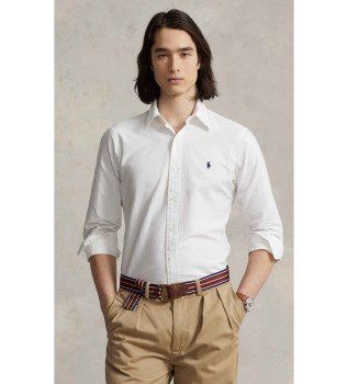 Chemise Oxford blanche teint�e sur mesure